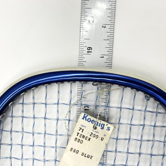 Vintage Tenex 880 Blue Racqutball 18.5" Sealed Handled w/ Rope Brand New Racket - Picture 6 of 6